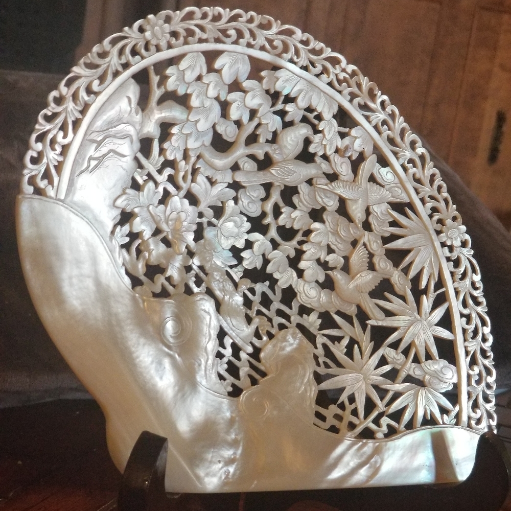 Hand carved Mother of Pearl